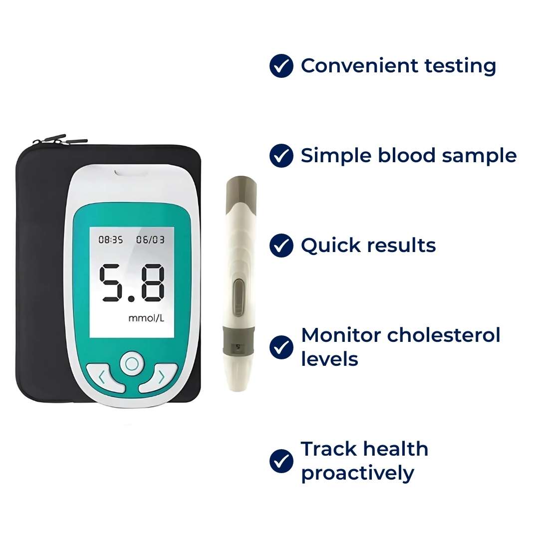 Instant Cholesterol Test CholestroGuard | Home Cholesterol Test Kit – Quick Results – Easy Bloo ...
